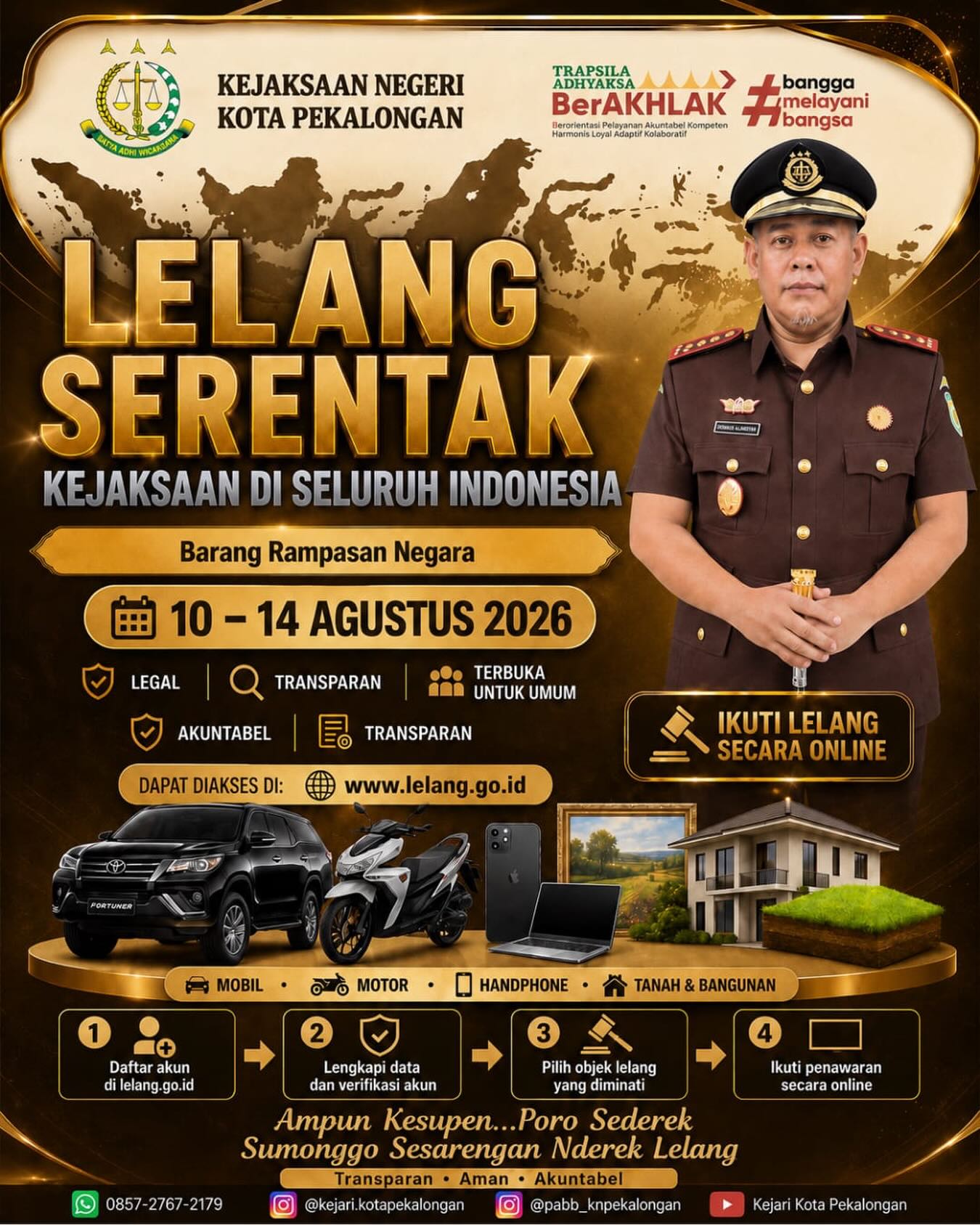 Lelang Serentak Kejari Kota Pekalongan!