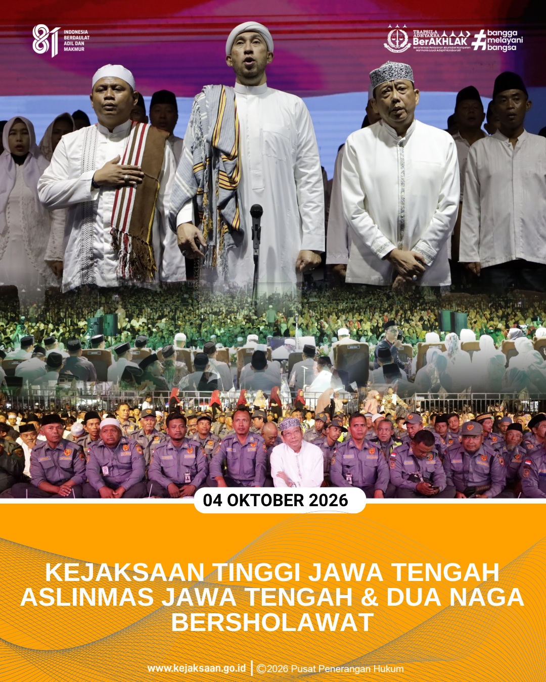 Kegiatan Sholawat bersama Habib Zainal Abidin Assegaf dan Kajian oleh Habib Muhammad Yahya Baraghbah